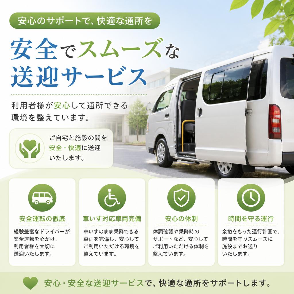 充実した送迎サービス
